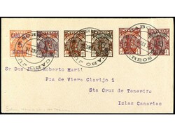 COLONIAS ESPAÑOLAS: CABO JUBY. 1916. CABO JUBY a SANTA CRUZ DE ...