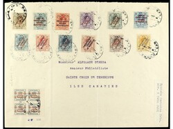 COLONIAS ESPAÑOLAS: CABO JUBY. 1919. CABO JUBY a CANARIAS. Sellos de ...