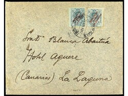 COLONIAS ESPAÑOLAS: CABO JUBY. 1917. CABO JUBY a LA LAGUNA. 30 cts. ...