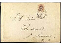 COLONIAS ESPAÑOLAS: CABO JUBY. 1917. CABO JUBY a LA LAGUNA. 1 pta. ...