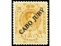 COLONIAS ESPAÑOLAS: CABO JUBY. SERIE COMPLETA, centrajes habituales. ...