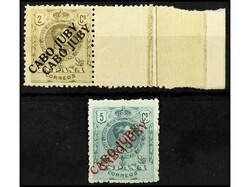 COLONIAS ESPAÑOLAS: CABO JUBY. 2 c. y 5 c. HABILITACIÓN DOBLE. Ed ...