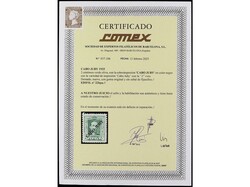 COLONIAS ESPAÑOLAS: CABO JUBY. 2 céntimos verde, Tipo II, d. 12 1/4 ...