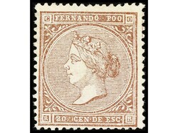 COLONIAS ESPAÑOLAS: FERNANDO POO. 20 c. castaño. Buen ejemplar. ...