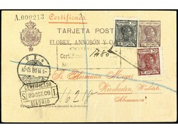 COLONIAS ESPAÑOLAS: FERNANDO POO. 1908. SAN CARLOS a ALEMANIA. ...