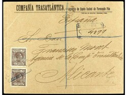 COLONIAS ESPAÑOLAS: FERNANDO POO. 1908. SANTA ISABEL a ALICANTE. ...