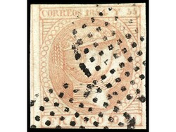 COLONIAS ESPAÑOLAS: FILIPINAS. 10 cuartos carmín. Buen ejemplar. ...