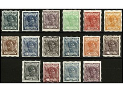 COLONIAS ESPAÑOLAS: GUINEA. SERIE COMPLETA, centrajes diversos, rara ...