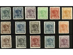 COLONIAS ESPAÑOLAS: GUINEA. SERIE COMPLETA, 16 valores. LUJO. 5 y 10 ...