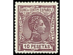 COLONIAS ESPAÑOLAS: GUINEA. SERIE COMPLETA, 16 valores. LUJO. 5 y 10 ...