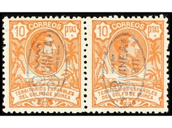 COLONIAS ESPAÑOLAS: GUINEA. SERIE COMPLETA. 13 valores en parejas ...