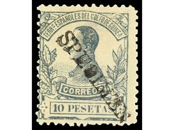 COLONIAS ESPAÑOLAS: GUINEA. 9 valores con numeración A 000.000 y ...