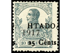 COLONIAS ESPAÑOLAS: GUINEA. SERIE COMPLETA, 4 valores con centrado ...