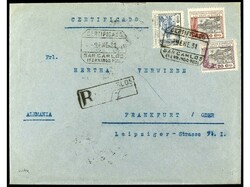 COLONIAS ESPAÑOLAS: GUINEA. 1931. S. CARLOS a ALEMANIA. 10 cts., 20 ...