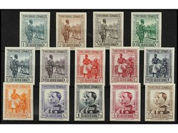 COLONIAS ESPAÑOLAS: GUINEA. SERIE COMPLETA SIN DENTAR, sellos de 1 ...