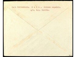 COLONIAS ESPAÑOLAS: GUINEA. 1931. BATA a HAMBURGO. 40 cts. azul, mat ...