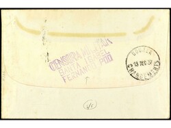 COLONIAS ESPAÑOLAS: GUINEA. 1937. STA. ISABEL a DOUALA (Camerún). 2 ...