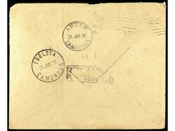 COLONIAS ESPAÑOLAS: GUINEA. 1939. EBEBIYIN a CUBA. 50 cts. azul (6) ...