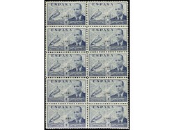 COLONIAS ESPAÑOLAS: IFNI. 10 SERIES COMPLETAS. 7 valores en bloque. ...