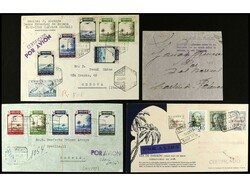 COLONIAS ESPAÑOLAS: IFNI. 1936-48. Conjunto de cuatro cartas, ...