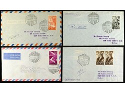 COLONIAS ESPAÑOLAS: IFNI. 1951-64. Conjunto de ocho cartas, diversos ...