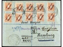 COLONIAS ESPAÑOLAS: MARRUECOS. 1906. SAFFI a ALEMANIA. 10 cts. rojo ...