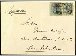 COLONIAS ESPAÑOLAS: MARRUECOS. 1921. ARZILA a S. SEBASTIÁN. 5 cts. ...