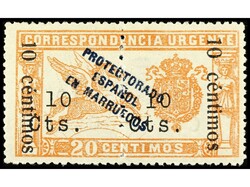 COLONIAS ESPAÑOLAS: MARRUECOS. SERIE COMPLETA, 4 valores. Bien ...