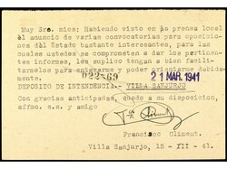 COLONIAS ESPAÑOLAS: MARRUECOS. 1940. VILLA SANJURJO a MADRID. Entero ...