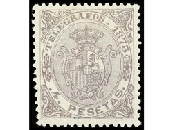 COLONIAS ESPAÑOLAS: PUERTO RICO. TELÉGRAFOS. Serie completa. 2 ...