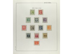 LOTES y COLECCIONES. ANDORRA ESPAÑOLA. Colección montada en hojas ...