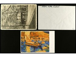 SUIZA. 1932-38. Conjunto de tres cartas circuladas, dos por GRAF ...