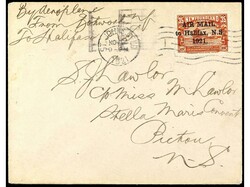TERRANOVA. 1921. A PICTOU (N.S.). Franqueado con sello AIRMAIL/ to ...
