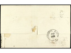 ESPAÑA. 1878. BARCELONA a BUENOS AIRES. 25 cts. castaño rojo y 40 ...