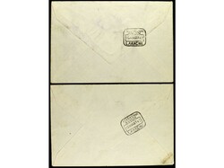 ESPAÑA. 1927. MADRID a LARACHE. Serie completa en dos cartas ...