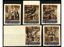 ESPAÑA: AYUNTAMIENTO DE BARCELONA. SERIE COMPLETA. 5 valores. NO ...