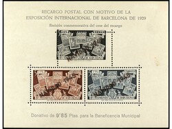 ESPAÑA: AYUNTAMIENTO DE BARCELONA. NAVIDAD 1945. 2 HB. una con 5 cts ...