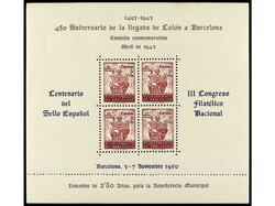 ESPAÑA: AYUNTAMIENTO DE BARCELONA. 1 juego de HB. Ed.NE 33/34. Cat. ...