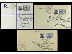 ESPAÑA E. LOCALES PATRIOTICAS: BURGOS. 1937. Tres cartas circuladas ...