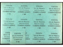 ESPAÑA E. LOCALES PATRIOTICAS: MELILLA. MENORCA. 0,40 y 1,40 pts. ...