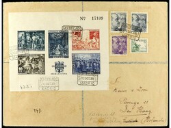 ESPAÑA: BENEFICENCIA. 1939 (12 octubre). HOJA BLOQUE SIN DENTAR en ...