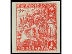 ESPAÑA: BENEFICENCIA. HUERFANOS TELEGRAFOS. SERIE COMPLETA, 5 ...