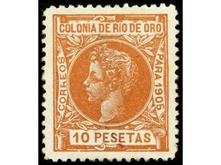 COLONIAS ESPAÑOLAS: RIO DE ORO. Serie de 15 valores a falta del 75 c ...