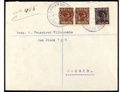 COLONIAS ESPAÑOLAS: RIO DE ORO. 1908. RÍO DE ORO a MADRID. 10 cts. ...