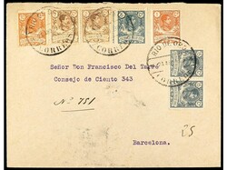 COLONIAS ESPAÑOLAS: RIO DE ORO. 1909. RÍO DE ORO a BARCELONA. 1 cto ...