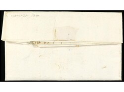 ESPAÑA: PREFILATELIA. 1800. IGUALADA a CALAF. Marca I/CATALUÑA.