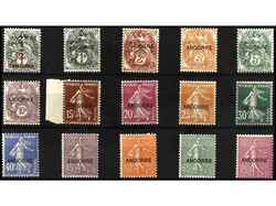 ANDORRA: ANDORRA FRANCESA. SERIE COMPLETA. 23 valores. MUY BONITA y ...