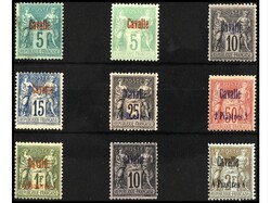 CAVALLE. SERIE COMPLETA. 9 valores. 5 c. sin goma. Ed.1/9. Cat. ...