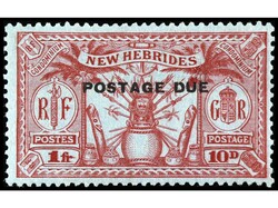 NUEVAS HEBRIDAS. SERIE COMPLETA. 5 valores. Goma de mala calidad ...