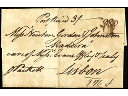 PORTUGAL: MADEIRA. 1789. LONDRES a MADEIRA. Carta completa circulada ...